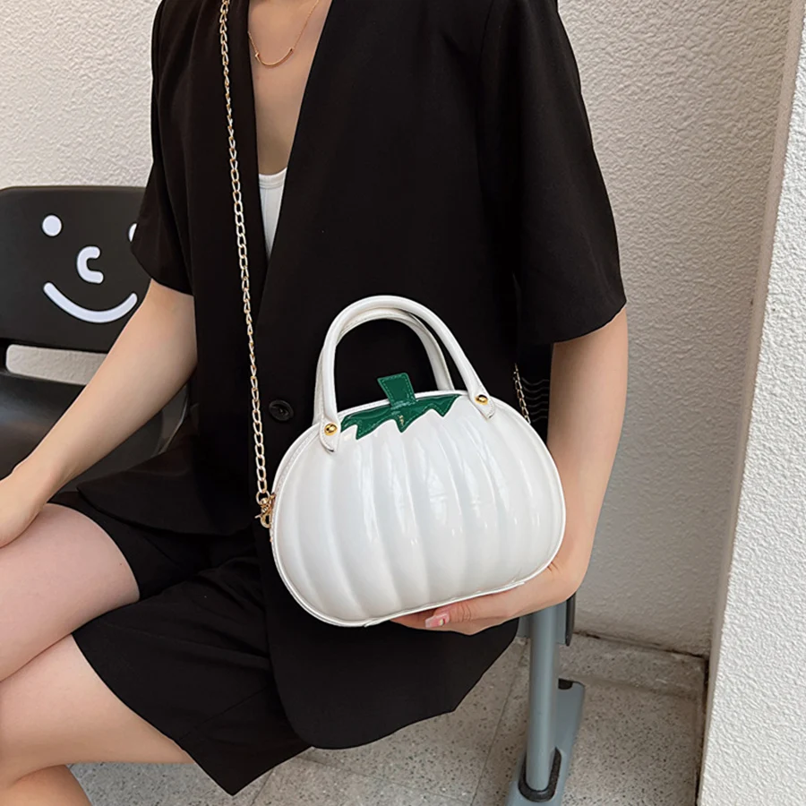 Женская сумка в форме тыквы - Фотография_4