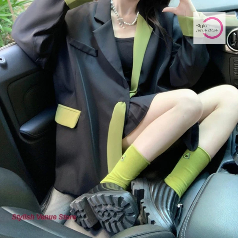 Корейская версия свободного шикарного повседневного пиджака - Фотография_5