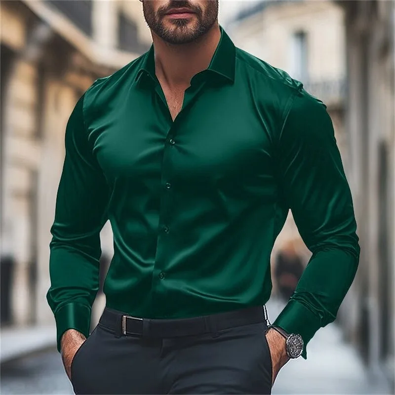 Мужская рубашка, повседневная удобная - Фотография_3