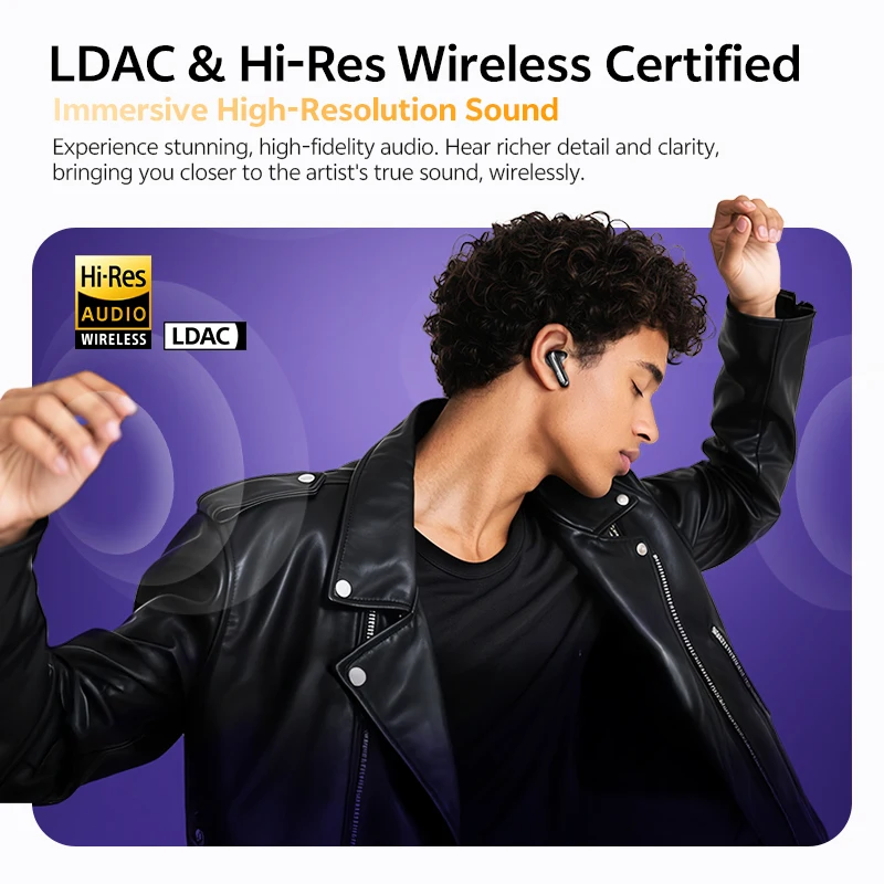 Qcy melobuds n70 адаптивные беспроводные наушники anc bluetooth 6 - Фотография_3
