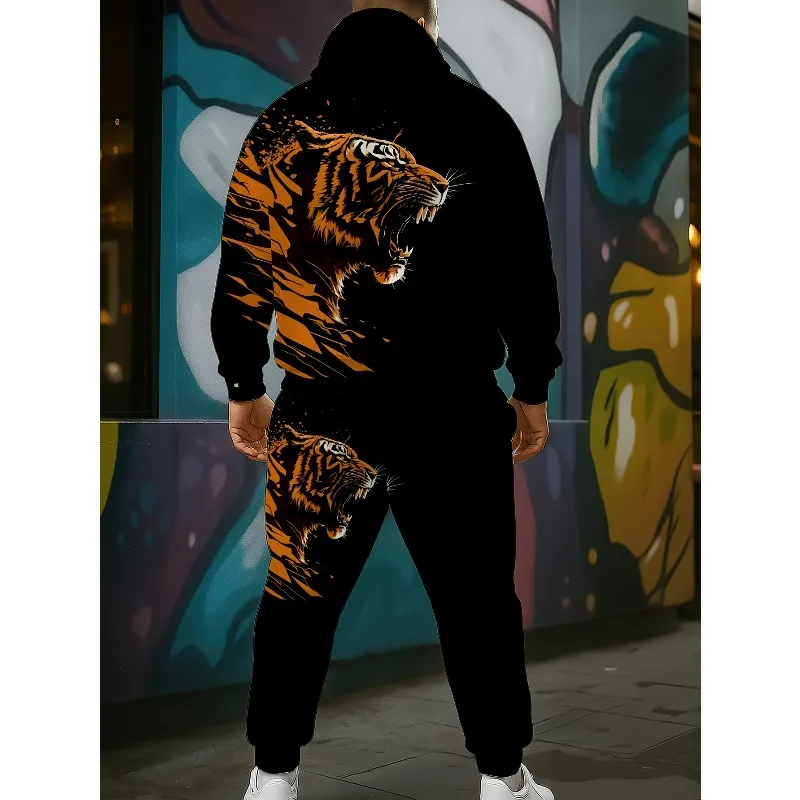 Men's casual 3d tiger print - Фотография_6
