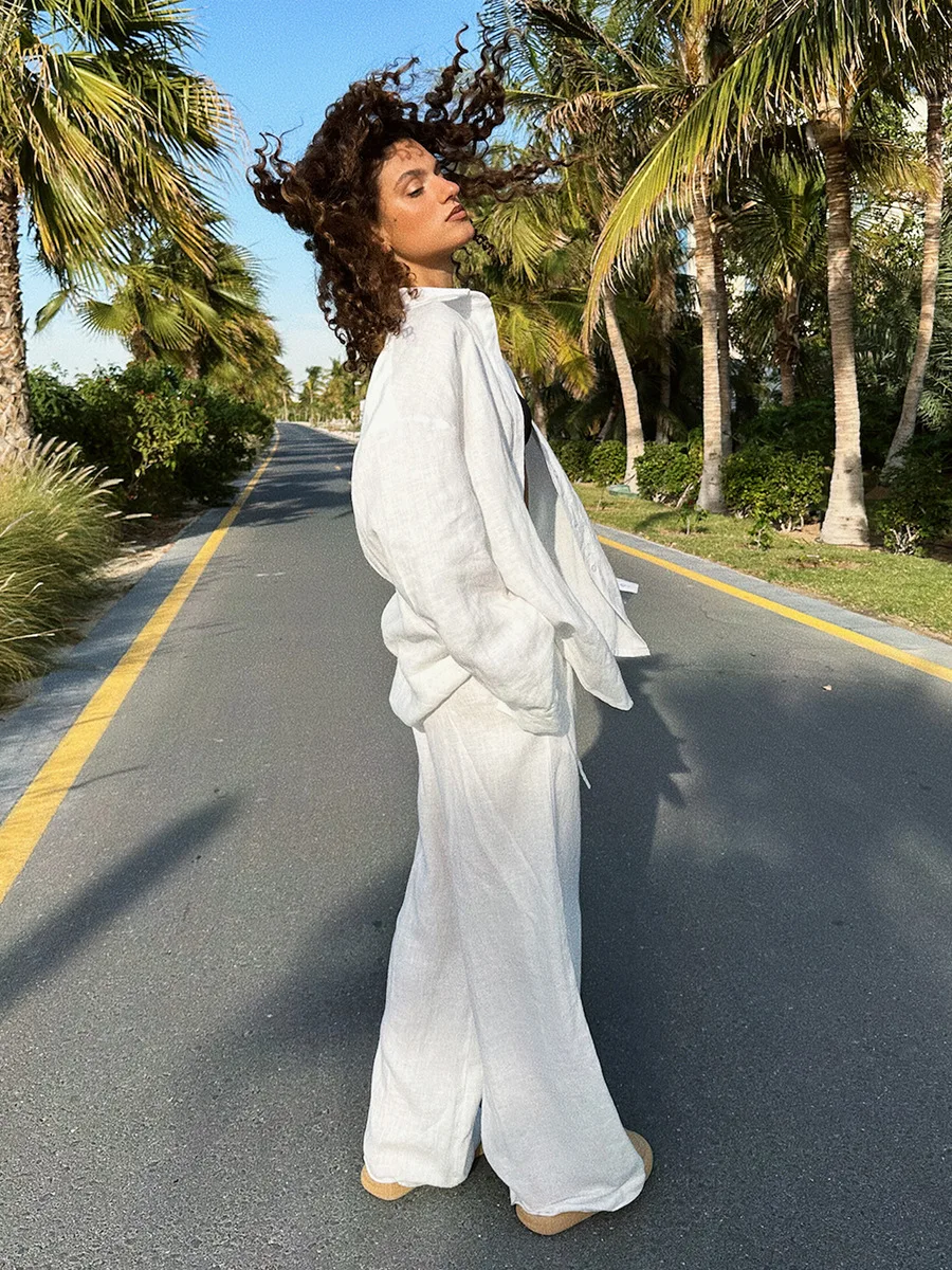 Bornladies, хлопковые повседневные комплекты брюк - Фотография_2