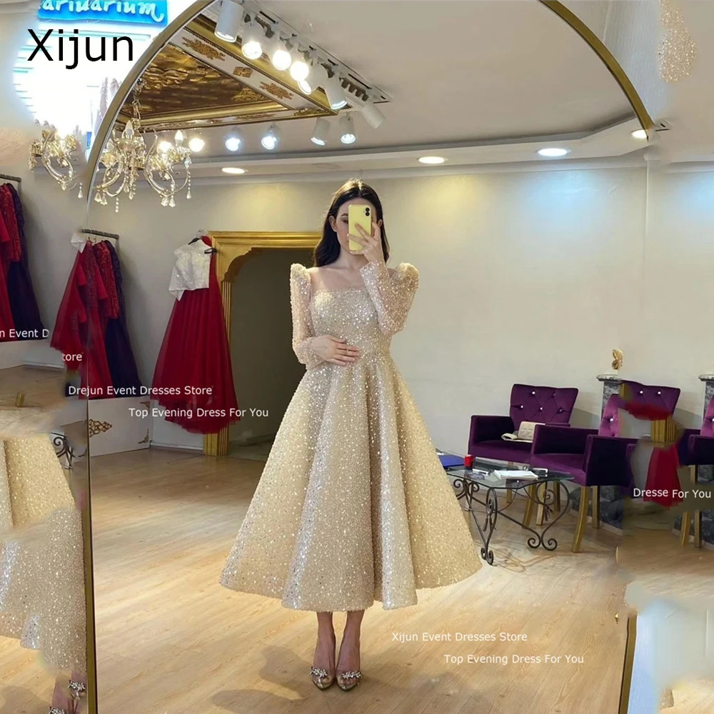 Блестящее свадебное платье xijun