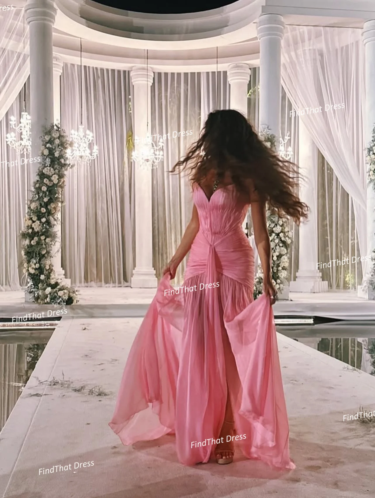 Шифоновое плиссированное сексуальное - Фотография_3