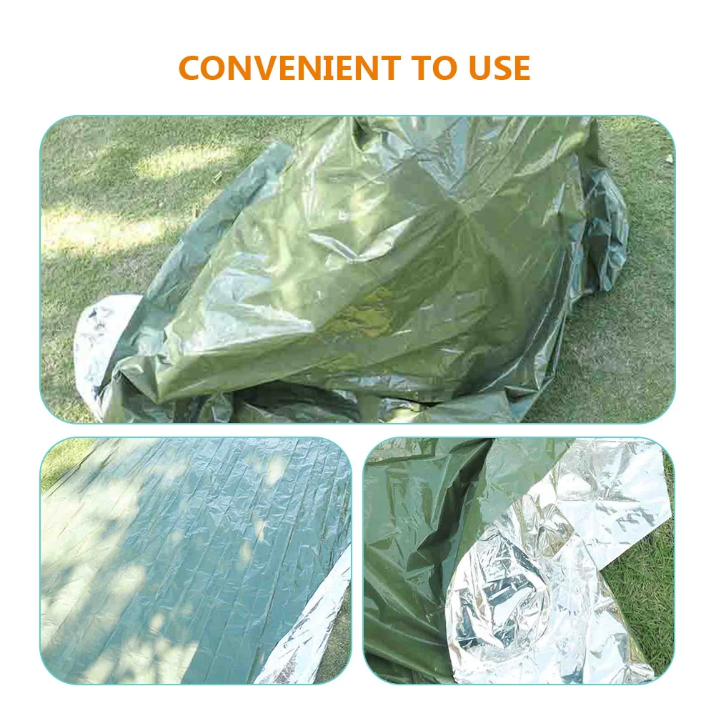Водонепроницаемое аварийное одеяло для выживания на открытом воздухе - Фотография_4