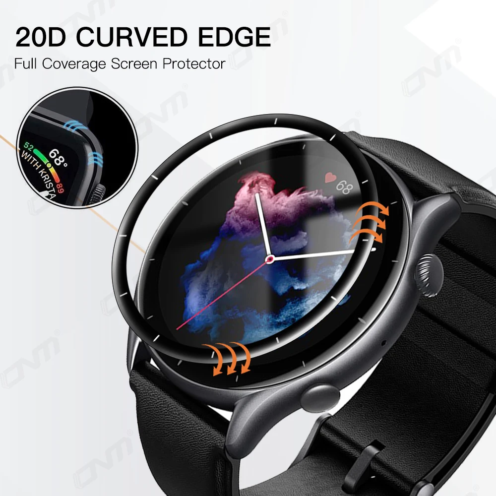 Защитная пленка 20d для amazfit gtr 3 pro 2 2e gtr3 gtr2 - Фотография_5