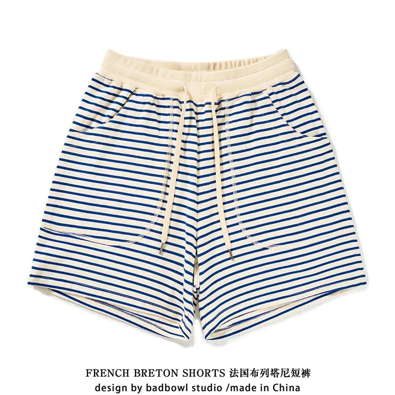 Мужские укороченные брюки свободного покроя из 100% хлопка в стиле ретро - Фотография_2