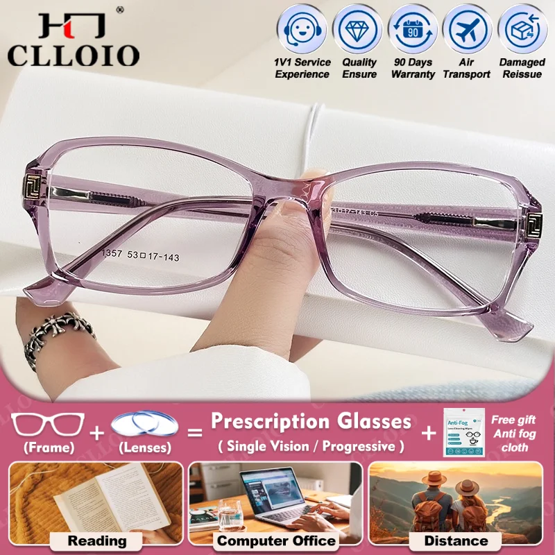 Clloio модные очки tr90 для близорукости по рецепту для женщин