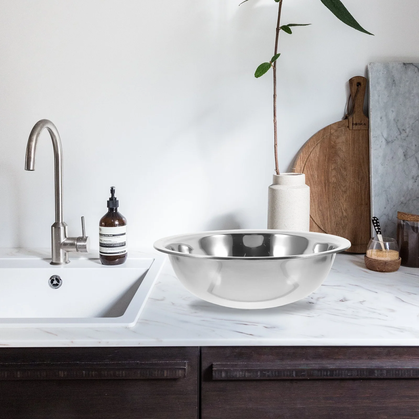 Многофункциональная чаша из нержавеющей стали 29 см для замачивания ног