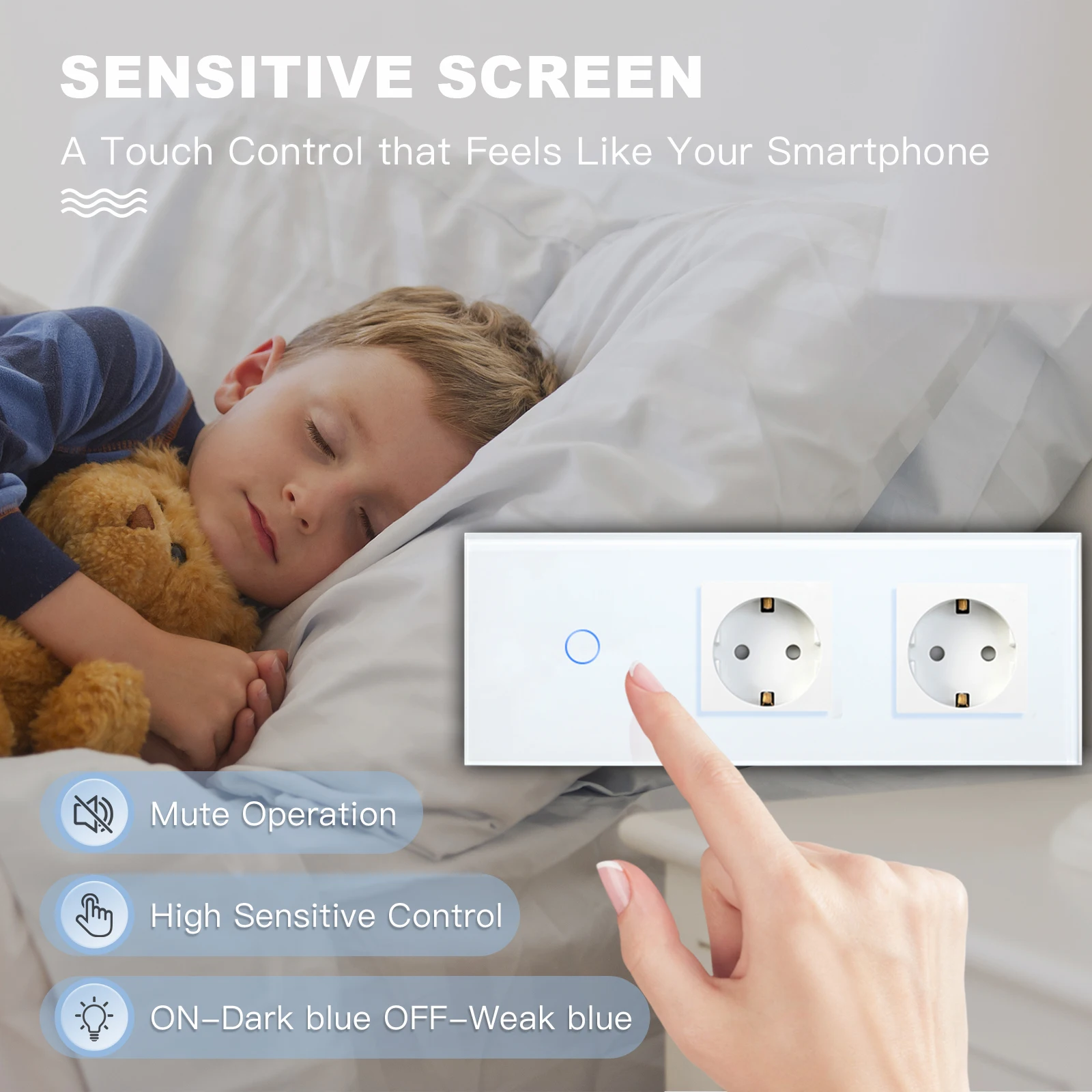 Сенсорный выключатель света 1way - Фотография_2