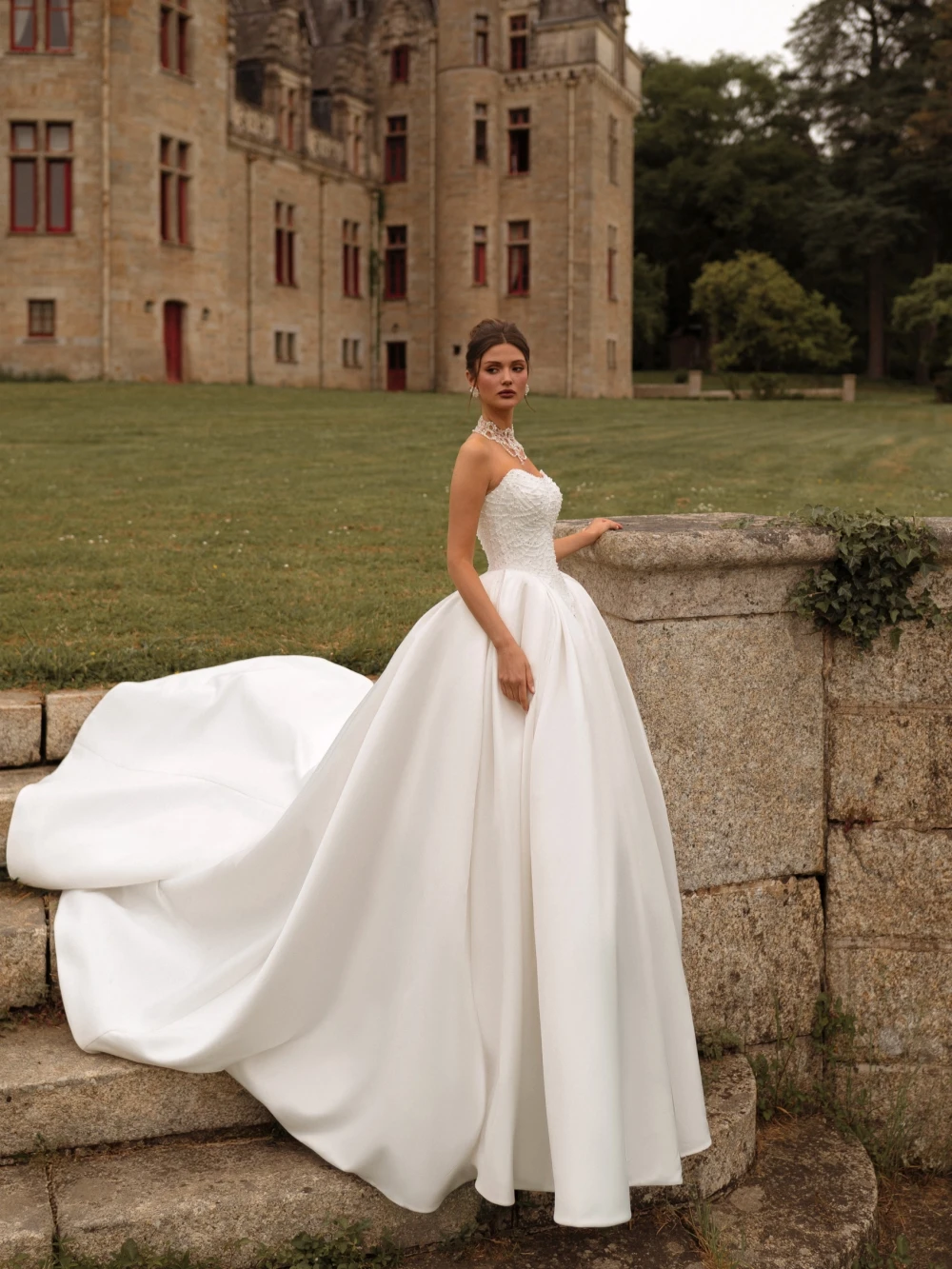 Новое блестящее атласное длинное - Фотография_5