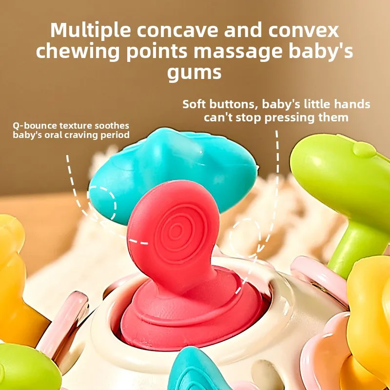 Детский шарик-прорезыватель для детей 0-12 месяцев - Фотография_4