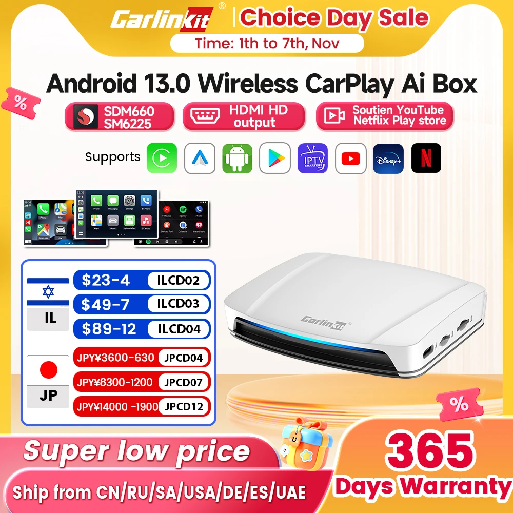 8 + 128g carlinkit тв-приставка