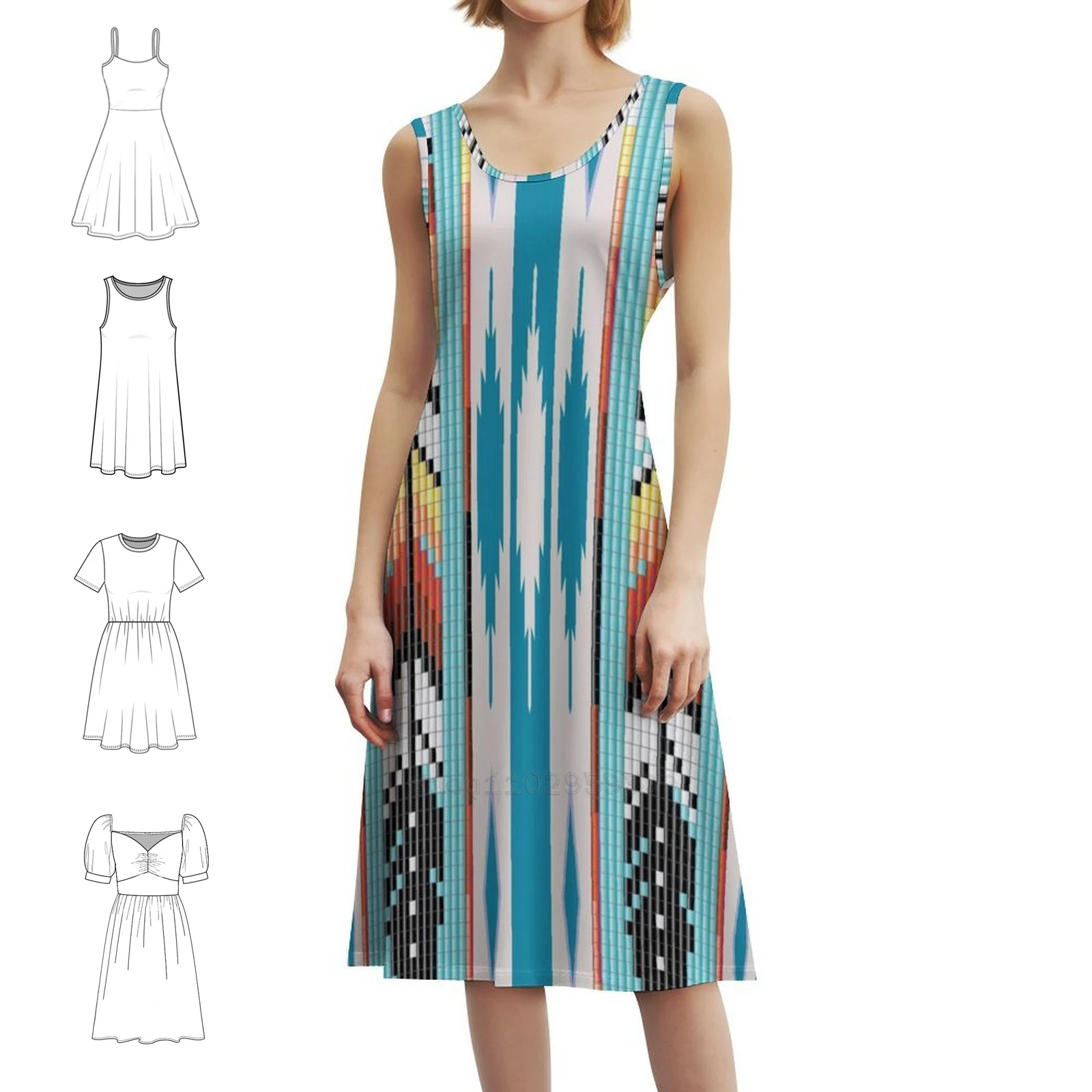 Мини-платье в консервативном стиле с перьями и бусинами для женщин