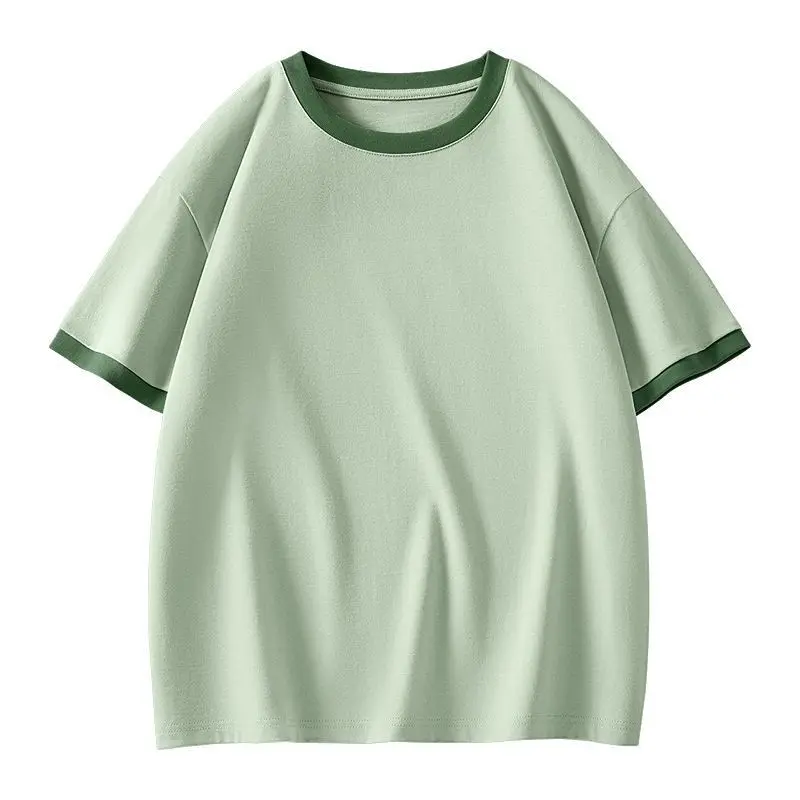 Новые летние лоскутные женские футболки с цветными блоками - Фотография_4