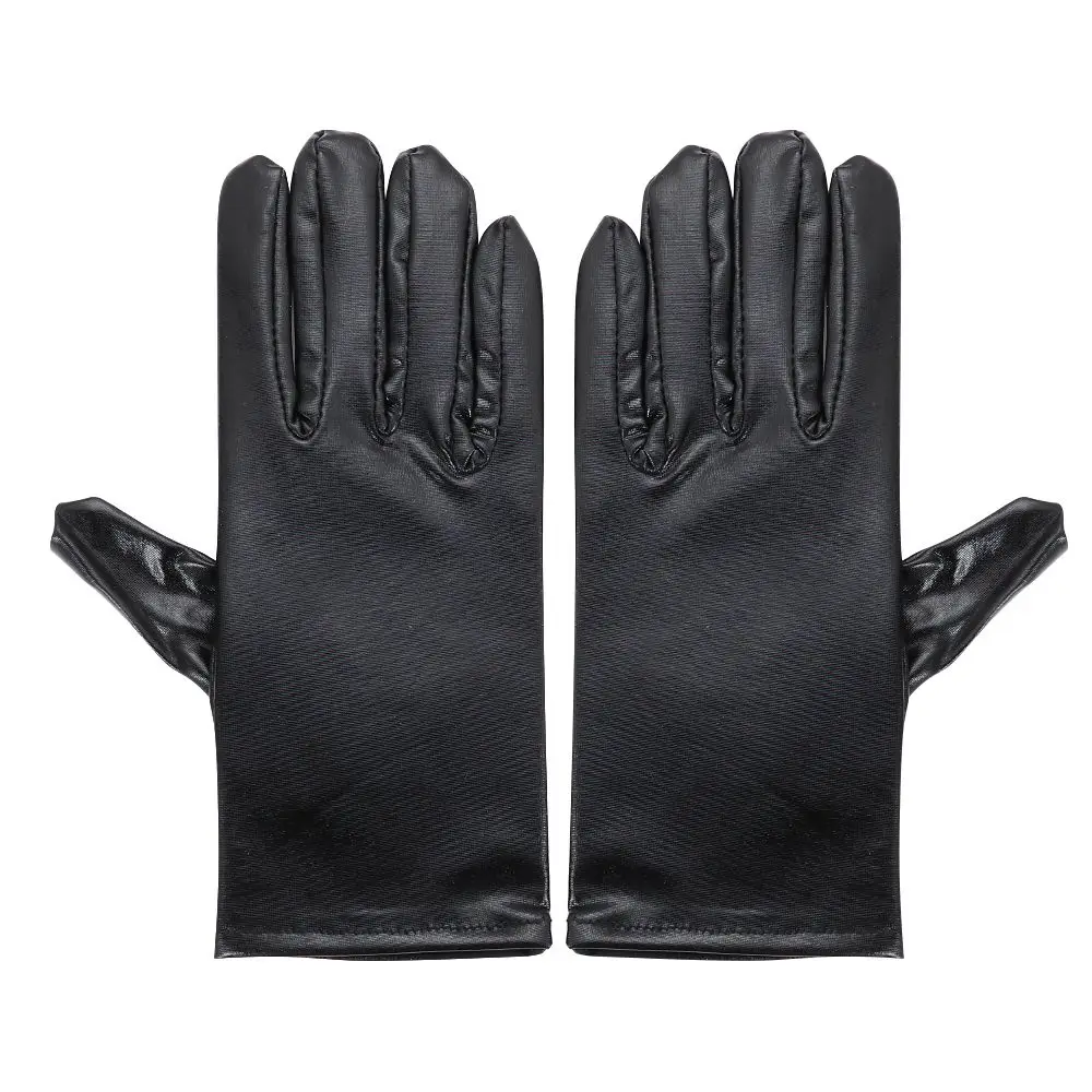 Варежки из пу кожи в готическом стиле - Фотография_4