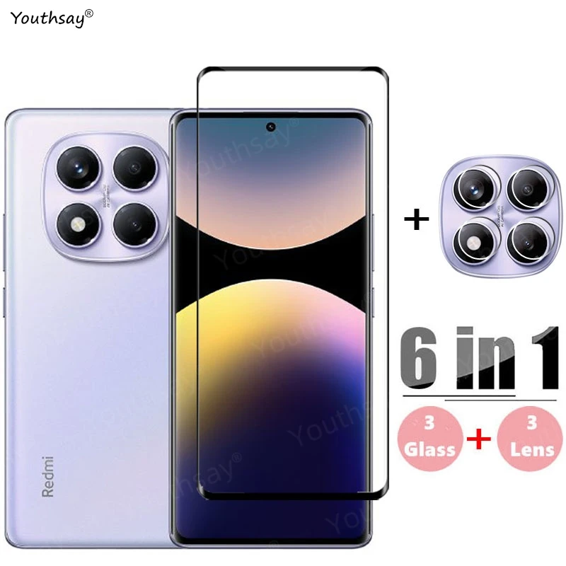 Стекло 6 в 1 для redmi note 14 pro global
