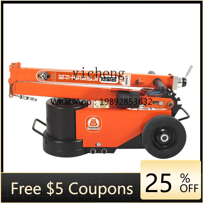 Горизонтальный пневматический домкрат