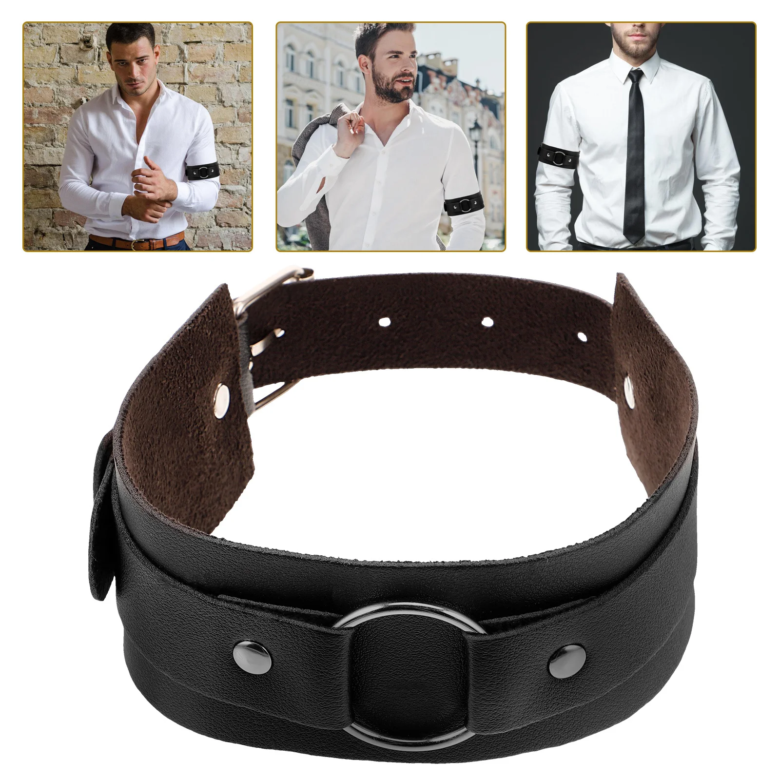 Манжеты на руку в стиле панк для мужчин - Фотография_3