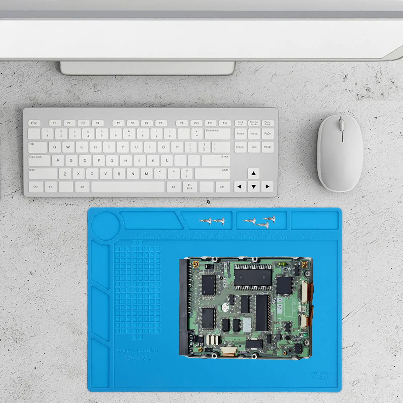 1 комплект, силиконовый паяльный коврик - Фотография_2