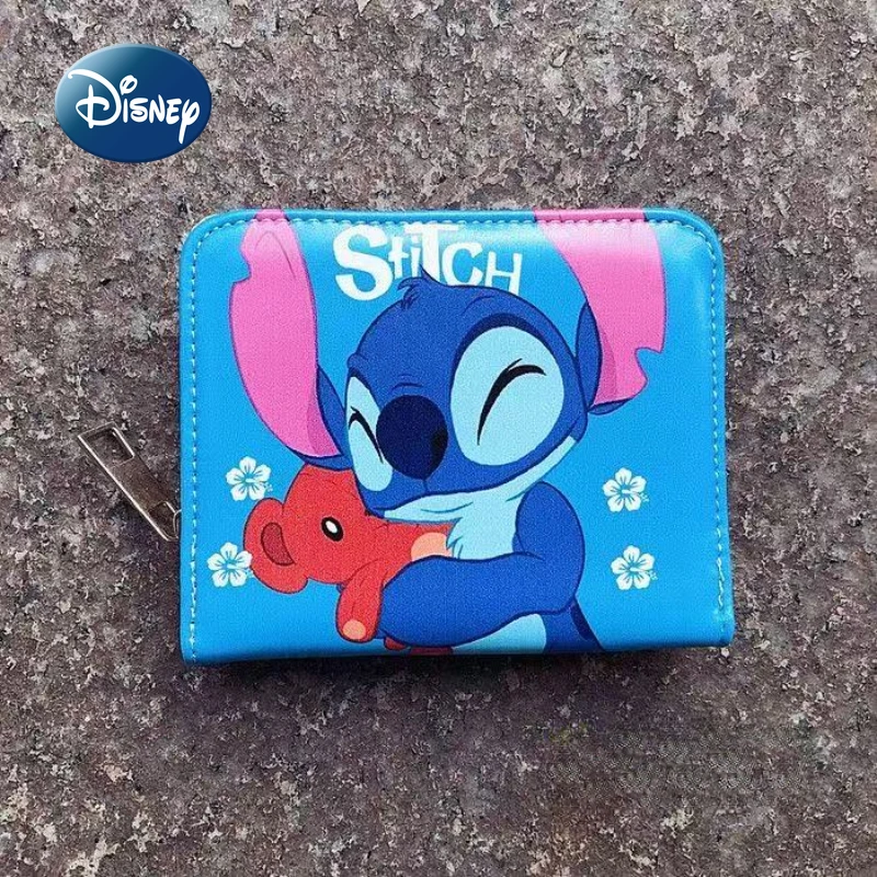 Disney stitch новый женский кошелек для монет с героями мультфильмов