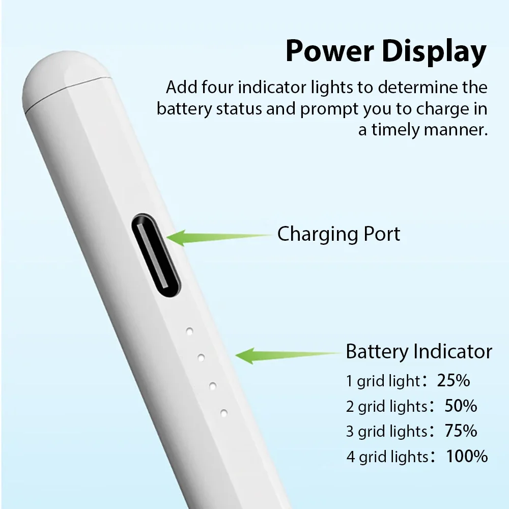 Стилус для apple pencil для ipad a16 air 11 5 4 pro 11th 13 12 - Фотография_3