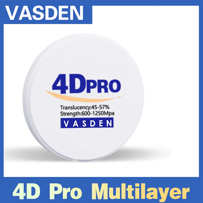 A1 a3.5 цветные 4d pro многослойные циркониевые блоки 98*10-25 мм
