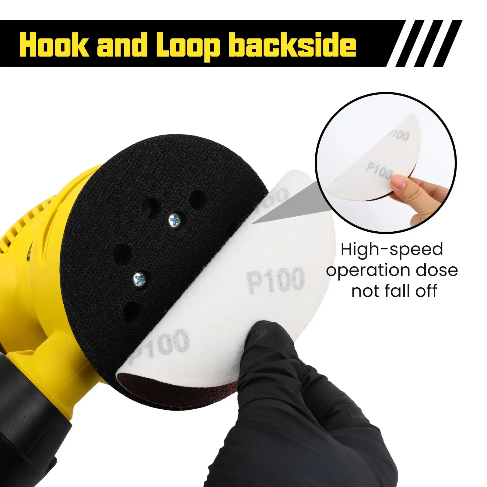 Шлифовальные диски 2/3/4/5/6/7 дюймов на липучке - Фотография_4