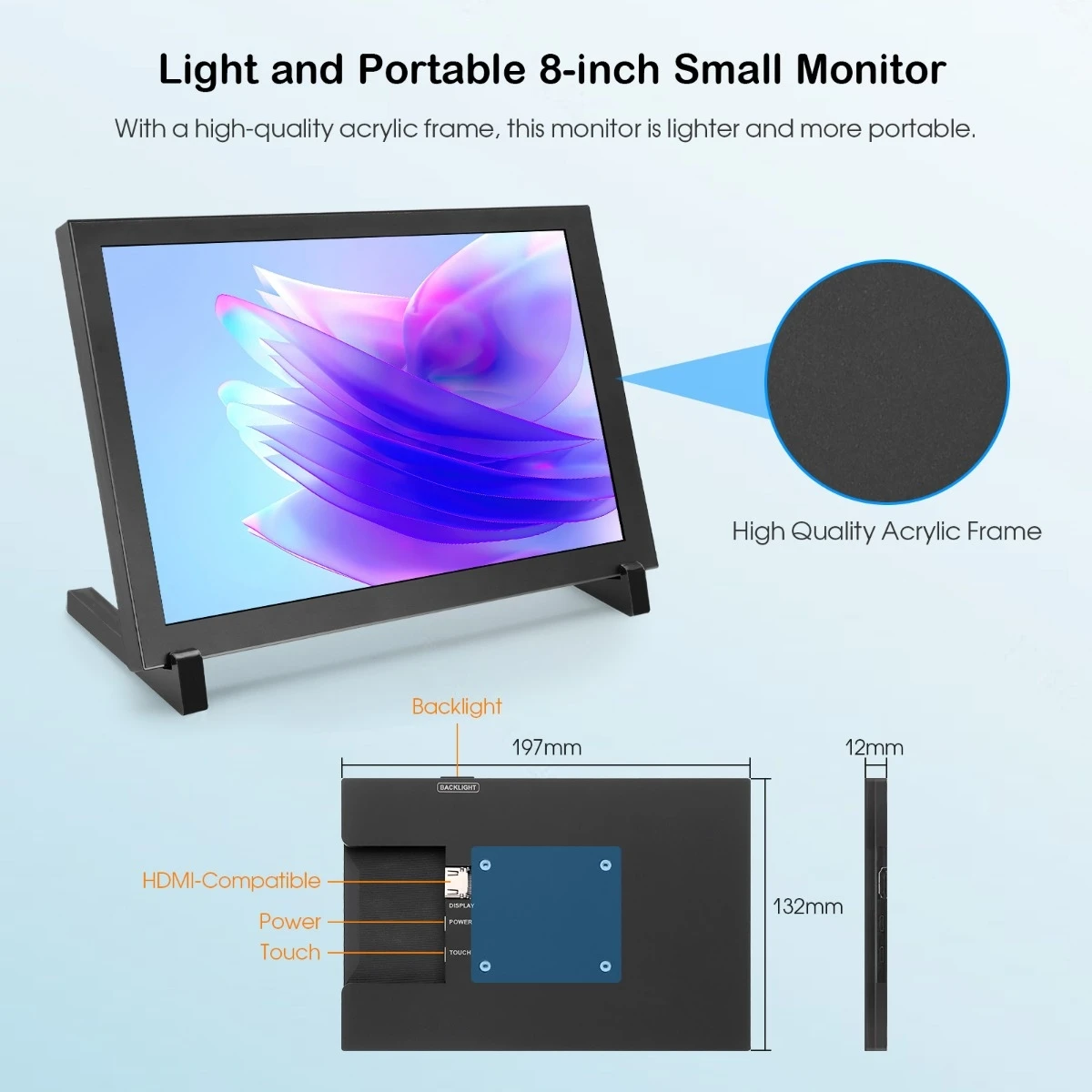 Elecrow 8-дюймовый hd сенсорный - Фотография_3