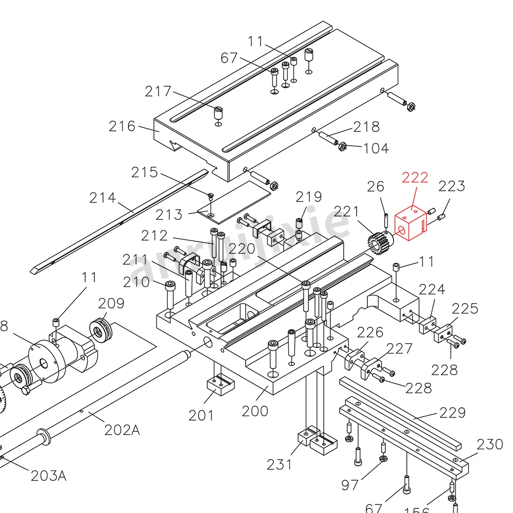 Крестовая скользящая подача винт - Фотография_5