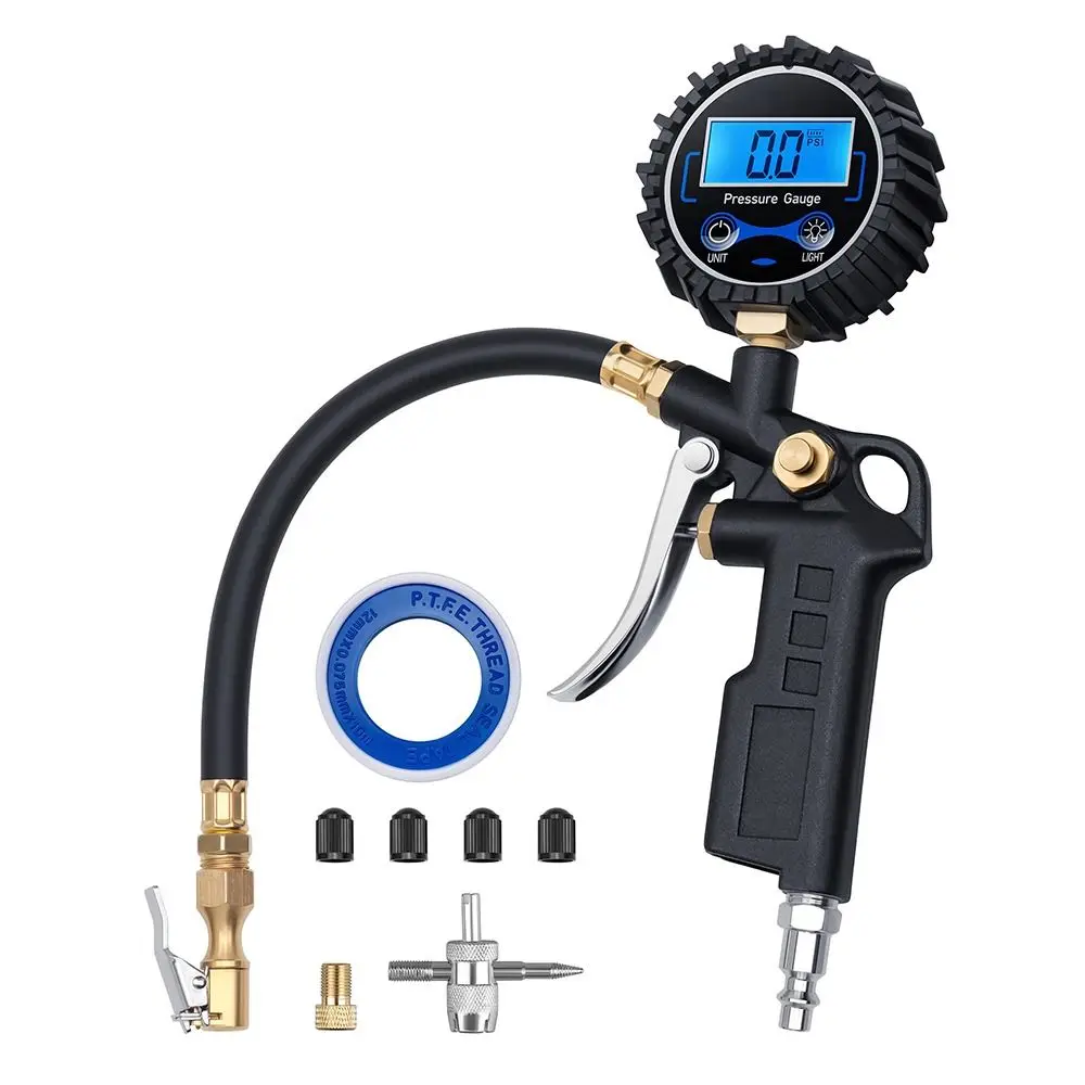 250 psi air chuck digital tire pressure gauge 0 - Фотография_3
