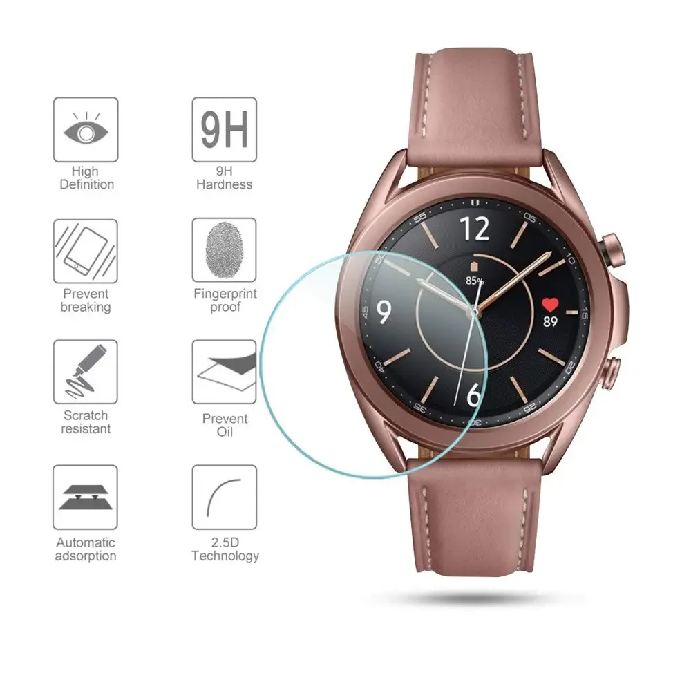 3 упаковки закаленного стекла для samsung galaxy watch 3 - Фотография_4