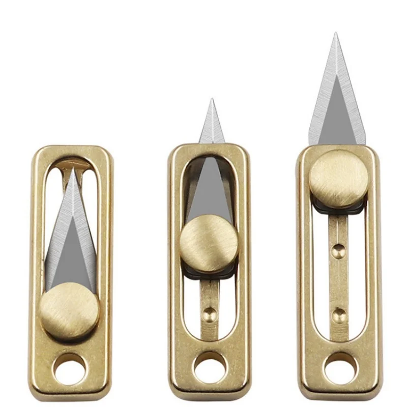 Мини-латунный брелок-нож - Фотография_2