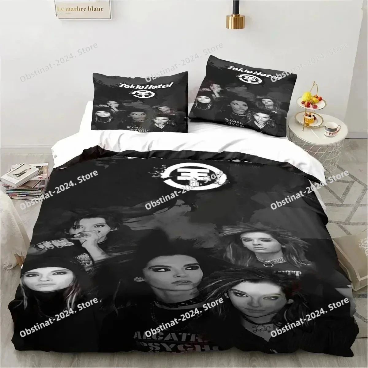 Комплект постельного белья tokio hotel band с 3d принтом - Фотография_4
