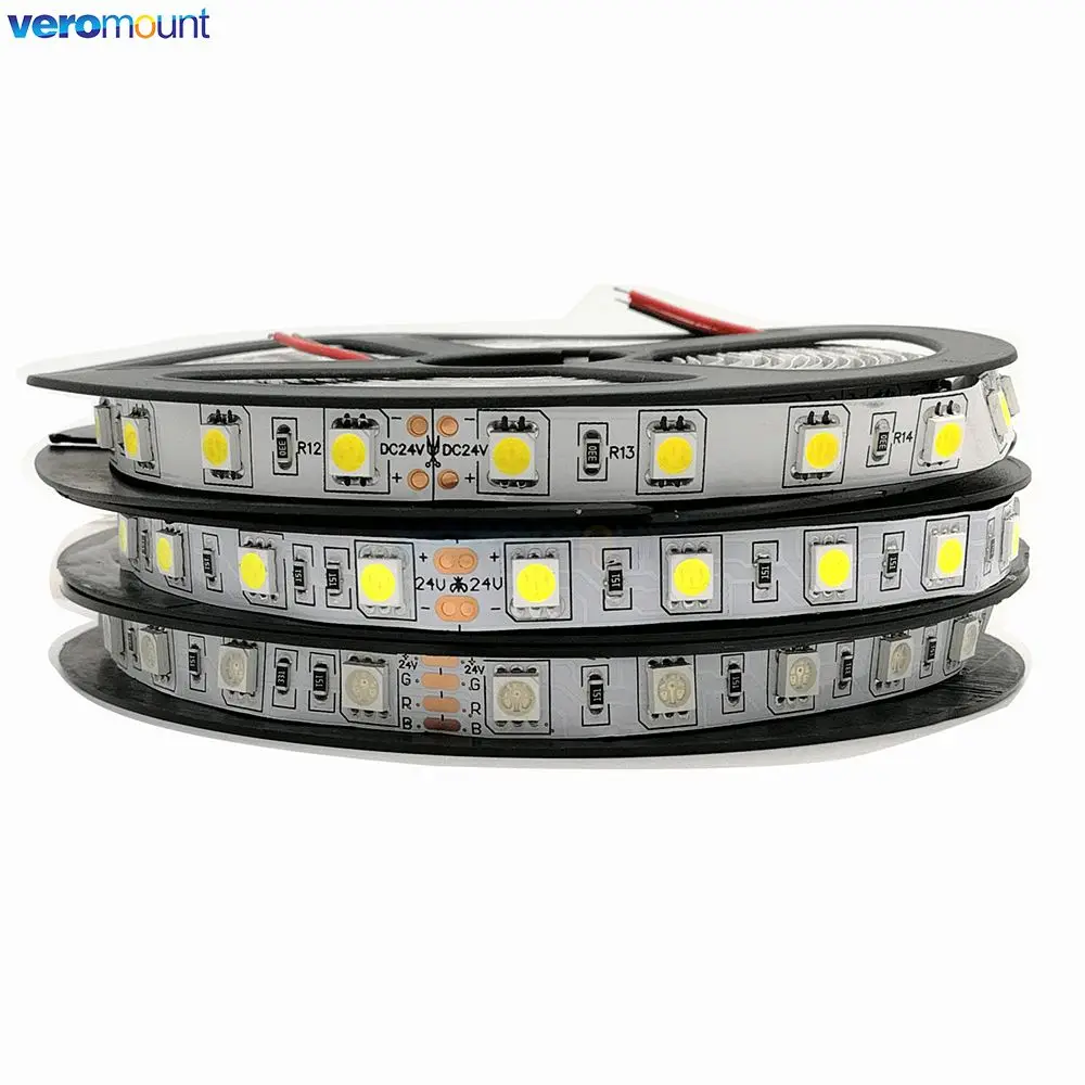 5 м dc5v 12v 24v smd 5050 светодиодная - Фотография_5