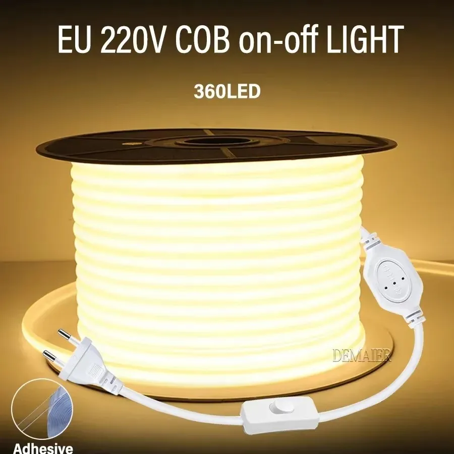 Cob светодиодная неоновая лента 220 в