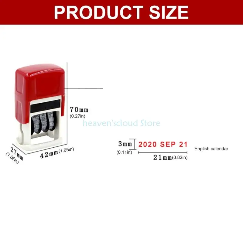 Y88b английская дата грань штампа резиновая граня - Фотография_3