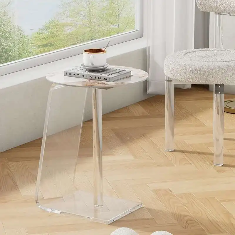 Журнальный столик из закаленного стекла для гостиной