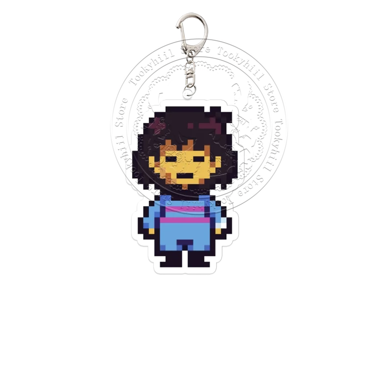 Брелок для ключей с игровыми пикселями deltarune spamton tenna - Фотография_4