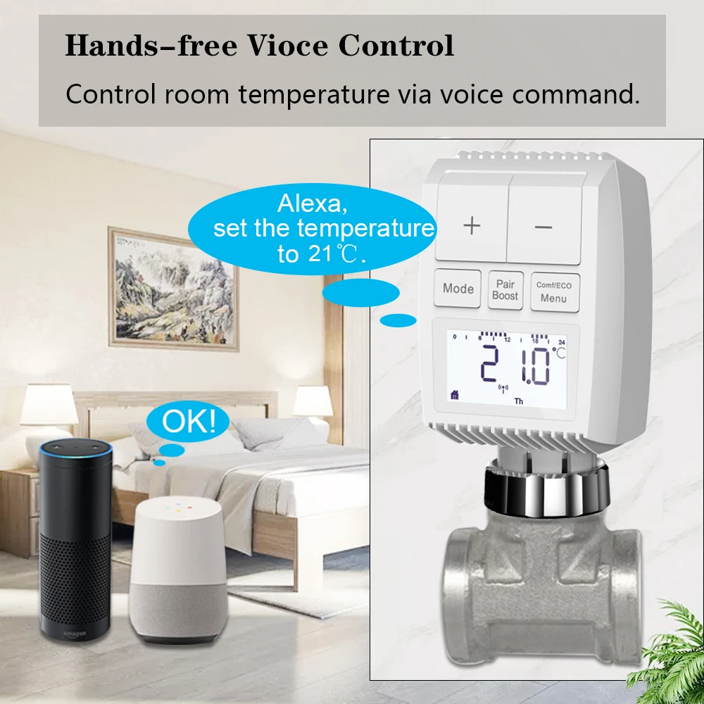 Привод радиатора tuya smart zigbee - Фотография_4