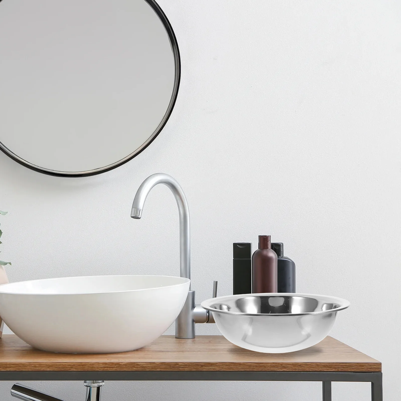 Многофункциональная чаша из нержавеющей стали 29 см для замачивания ног - Фотография_3