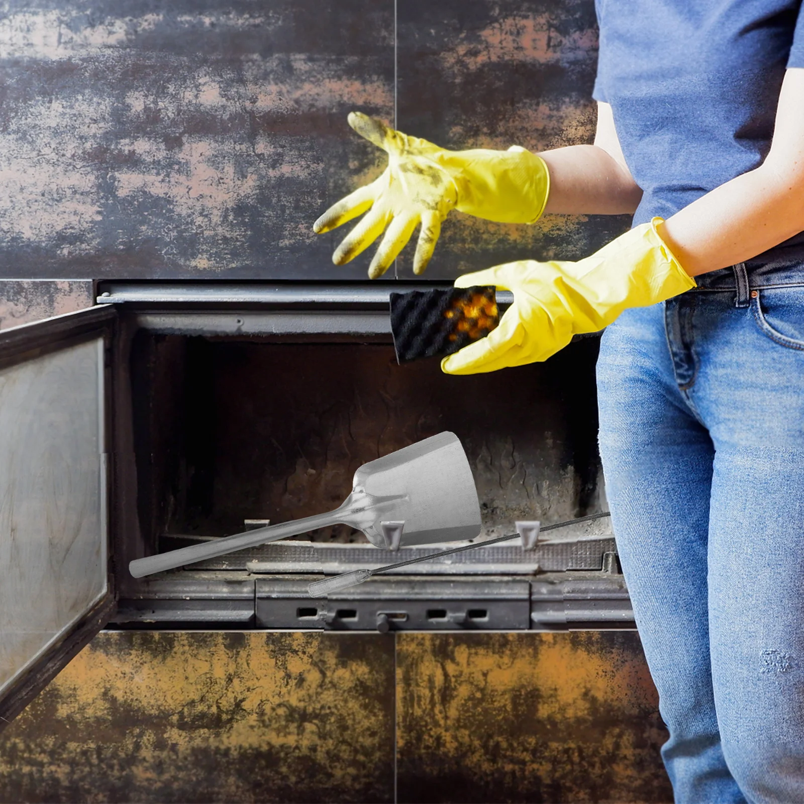 Набор инструментов для камина премиум-класса из нержавеющей стали - Фотография_5