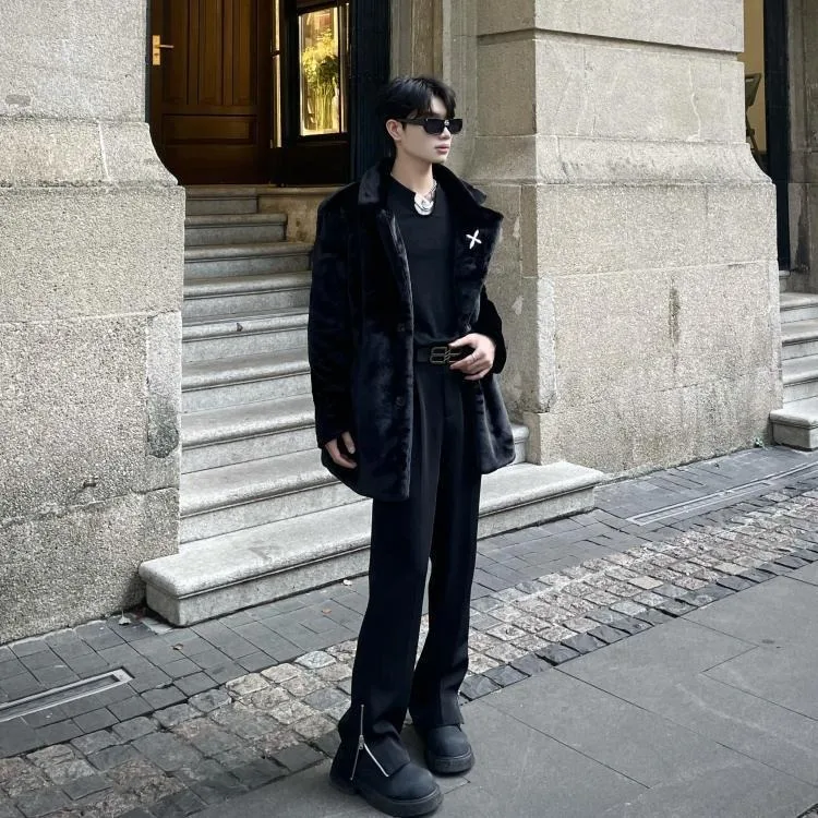 Новая модная и качественная норковая шуба для мужчин с ощущением роскоши - Фотография_5