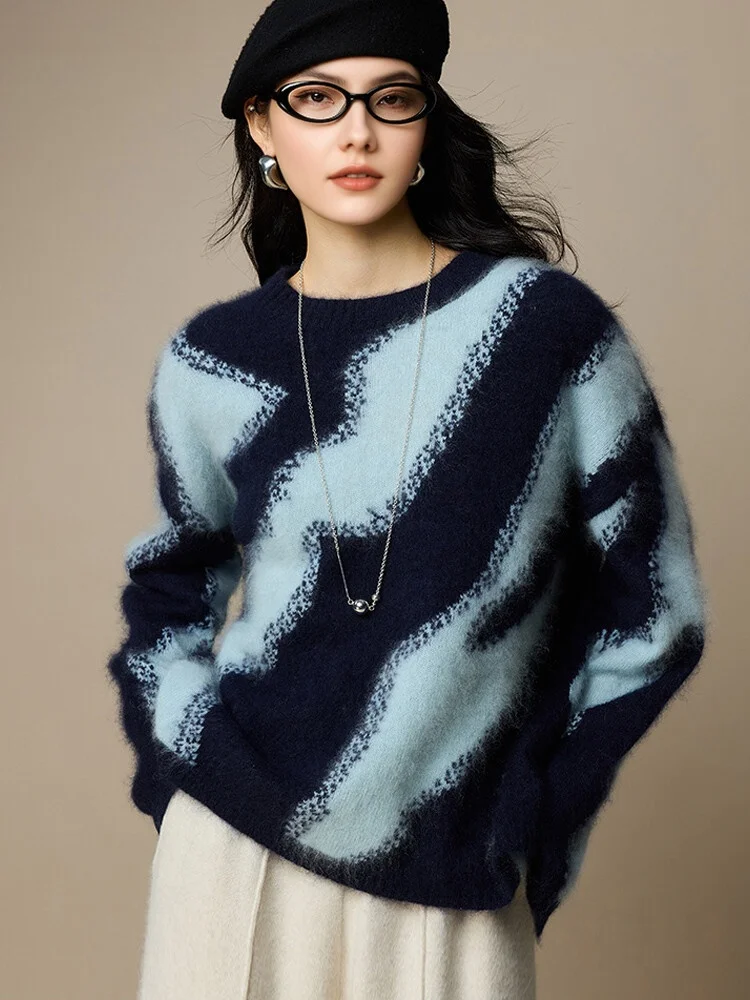 Suyadream, теплые женские пуловеры с принтом - Фотография_2