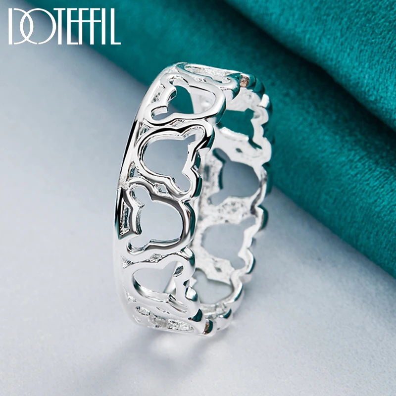 Классическое кольцо doteffil из стерлингового серебра 925 пробы для женщин - Фотография_3