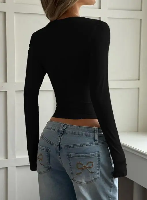 Y2k spicy girl с длинными рукавами - Фотография_5
