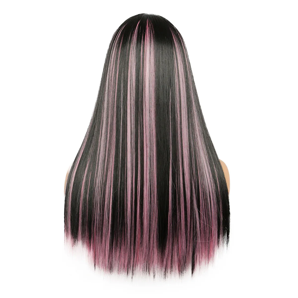 Длинные прямые парики с челкой для женщин - Фотография_5