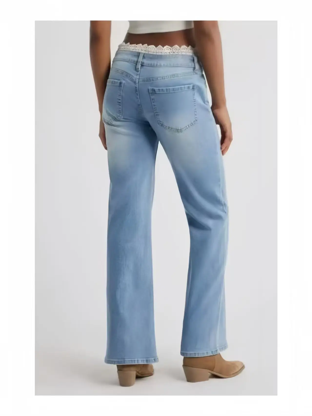 Женские новые джинсы с высокой талией в европе и сша - Фотография_2