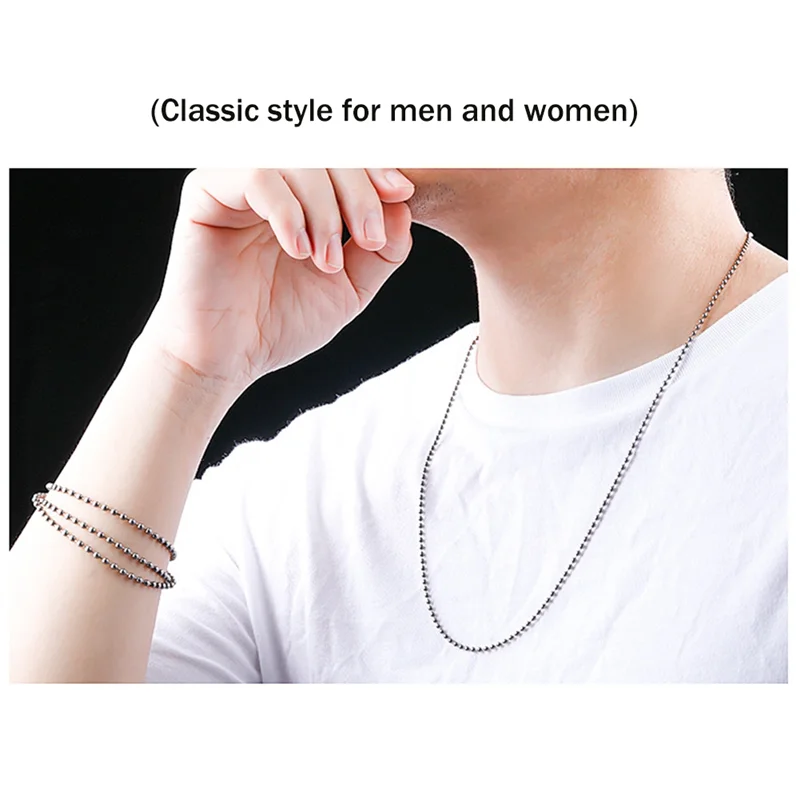 Abqr ожерелье-цепочка из чистого титана - Фотография_5