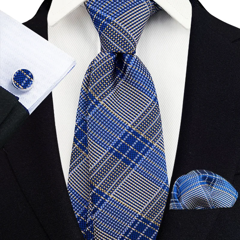 Новые роскошные мужские галстуки 8 см в цветочную полоску с узором пейсли - Фотография_2